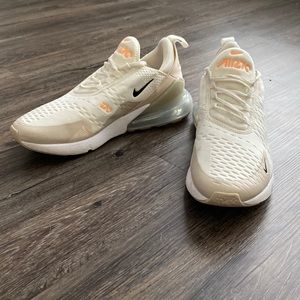 Nike Air Max Cream and White Shoes